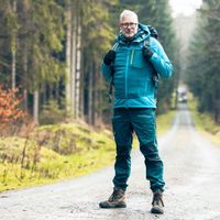 Christian Fischer beim Wandern in Sachsen