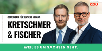 Plakat von Michael Kretschmer und Christian Fischer